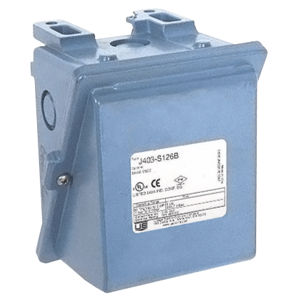 United Electric Pressure Switch, 400 Series Type J403 Models S126B to S164B